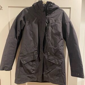 Black Hooded Parka Jacket